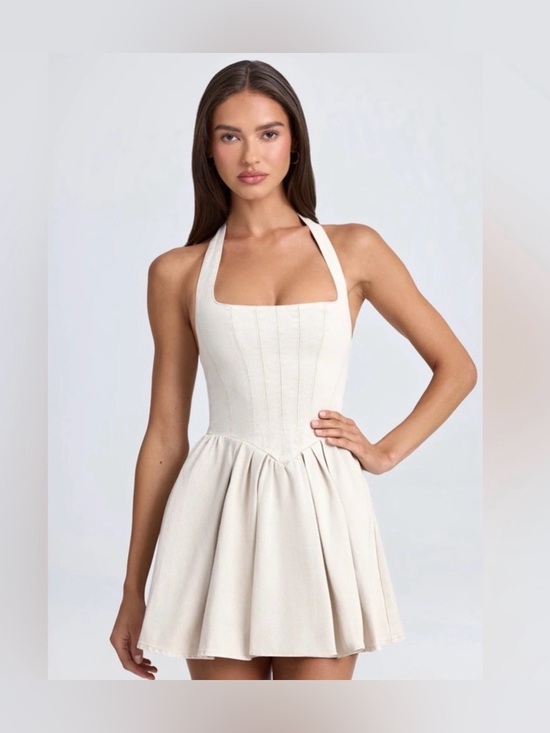 Oh Polly Dresses & Skirts - Oh Polly Denim Micro Mini Corset Dress NWT
